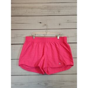 Champion Authentic Womens Athletic Wear Bright‎ Hot Pink Running Shorts Size XL